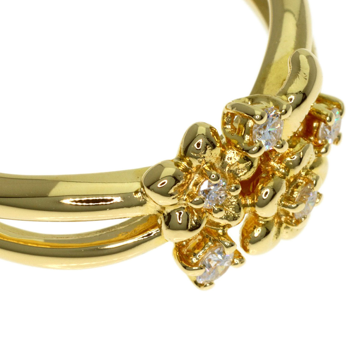 TASAKI Diamond Ring K18 Yellow Gold Ladies [Used]