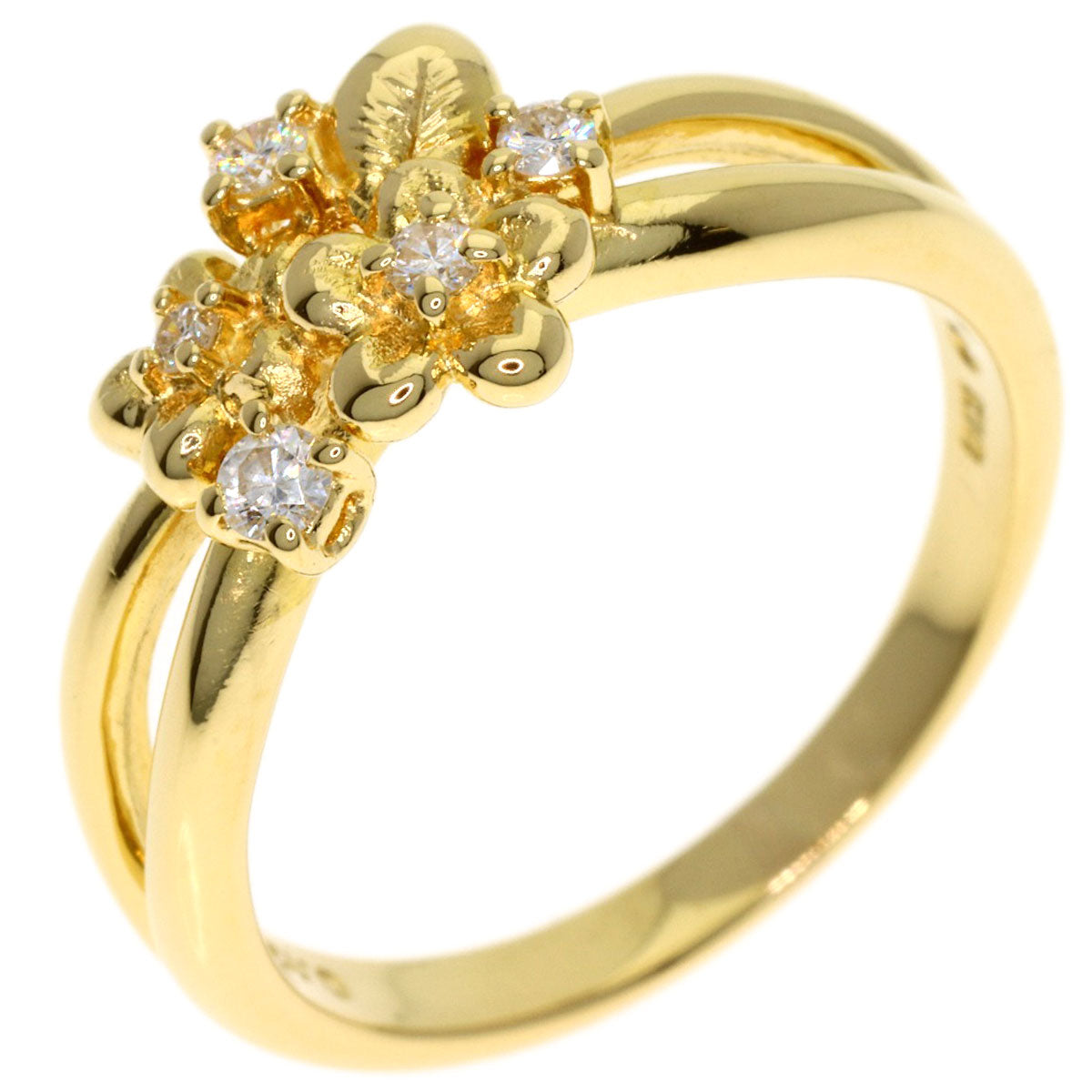 TASAKI Diamond Ring K18 Yellow Gold Ladies [Used]