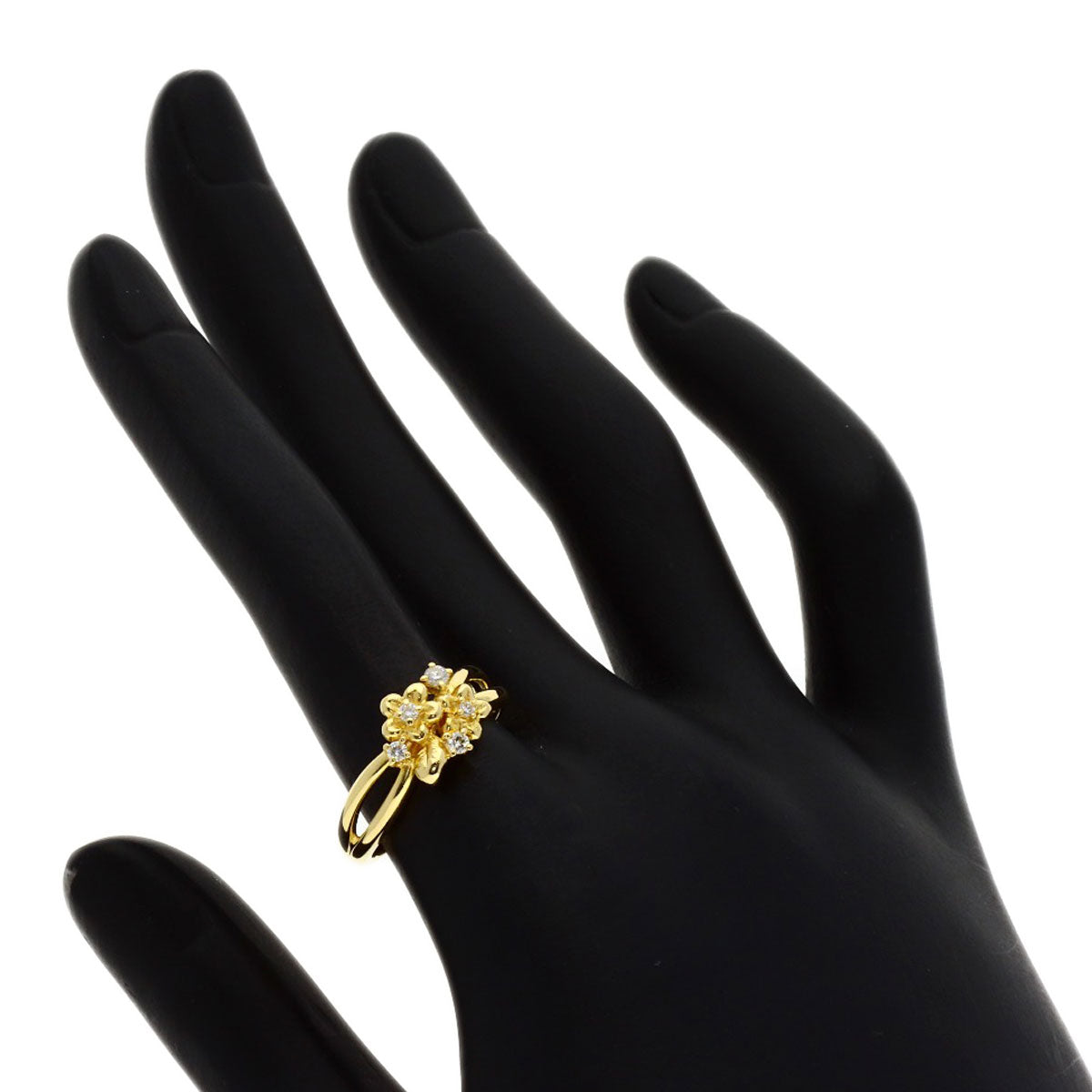 TASAKI Diamond Ring K18 Yellow Gold Ladies [Used]