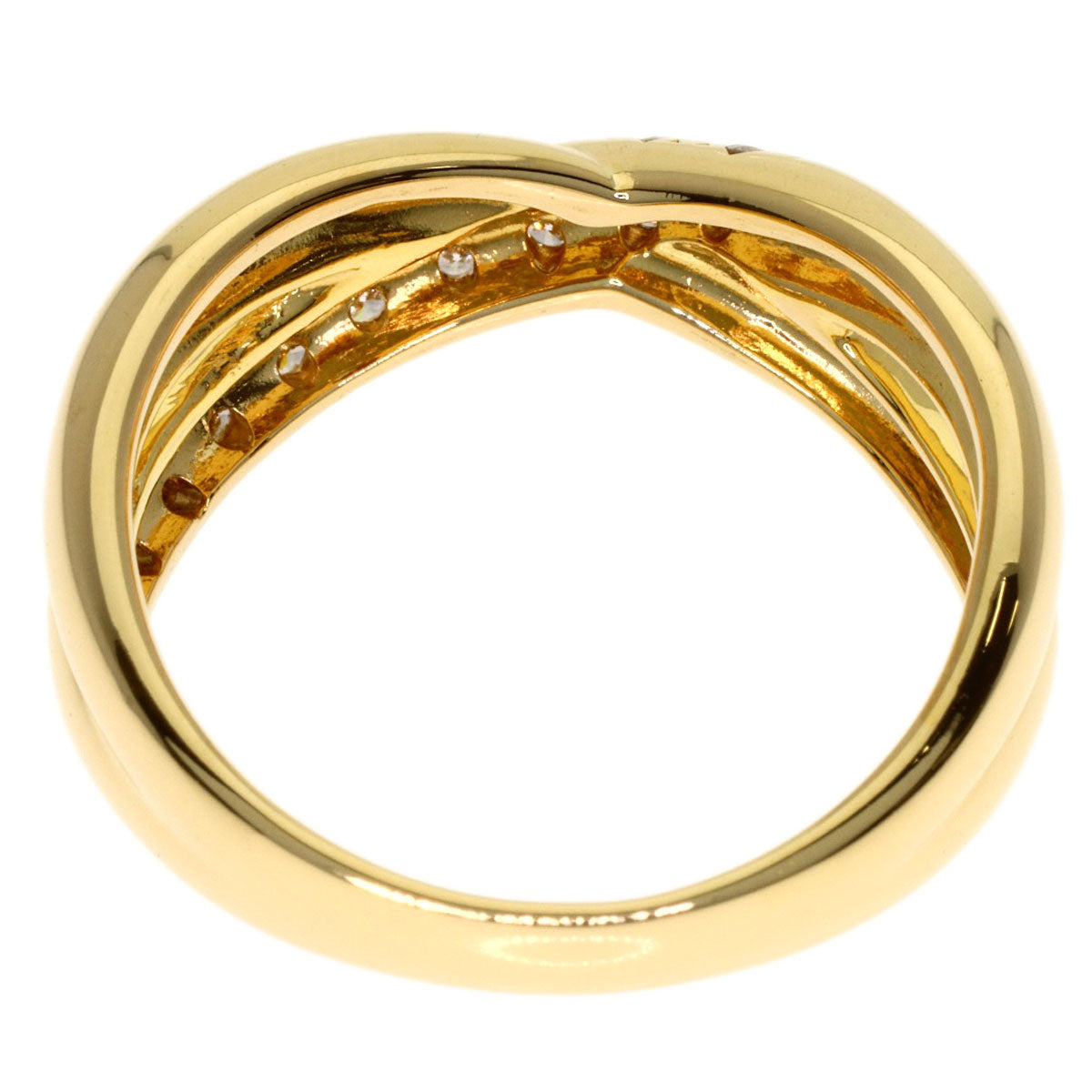 TASAKI Diamond Ring K18 Yellow Gold Ladies [Used]