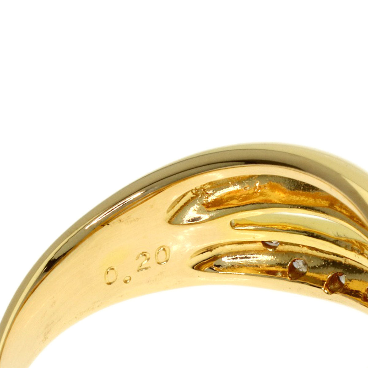 TASAKI Diamond Ring K18 Yellow Gold Ladies [Used]