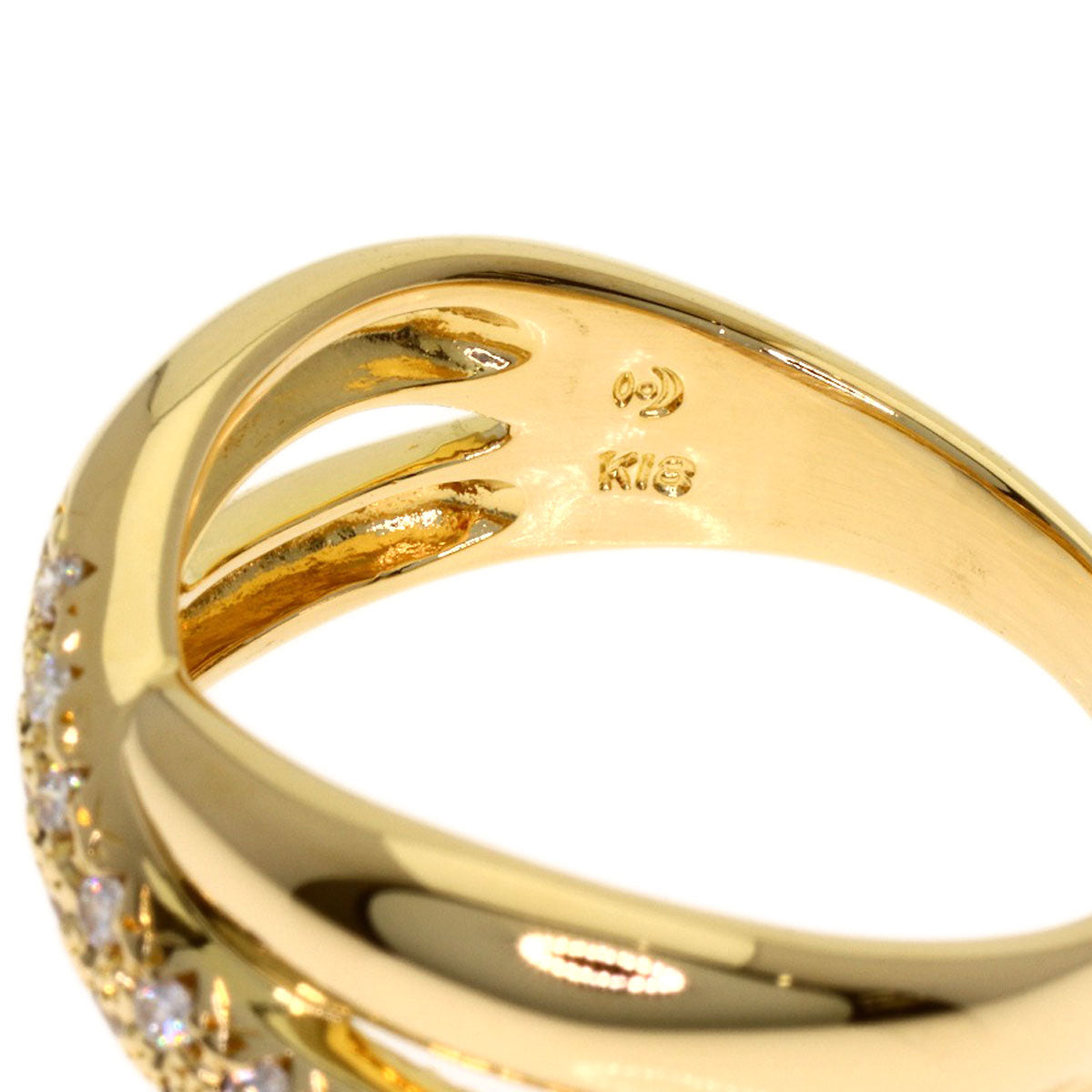 TASAKI Diamond Ring K18 Yellow Gold Ladies [Used]