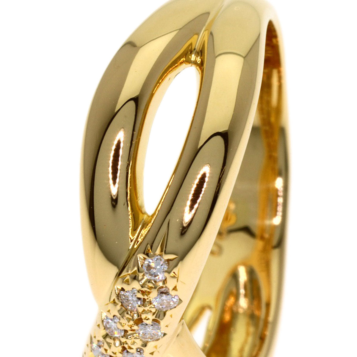 TASAKI Diamond Ring K18 Yellow Gold Ladies [Used]