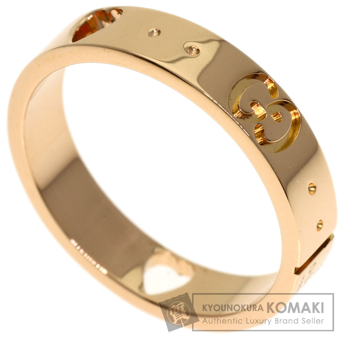 GUCCI Icon Amor #9 Ring K18 Pink Gold Ladies [Used]