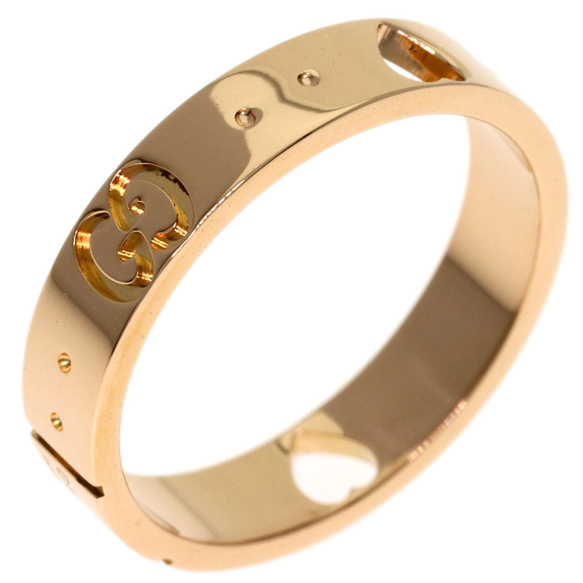 GUCCI Icon Amor #9 Ring K18 Pink Gold Ladies [Used]