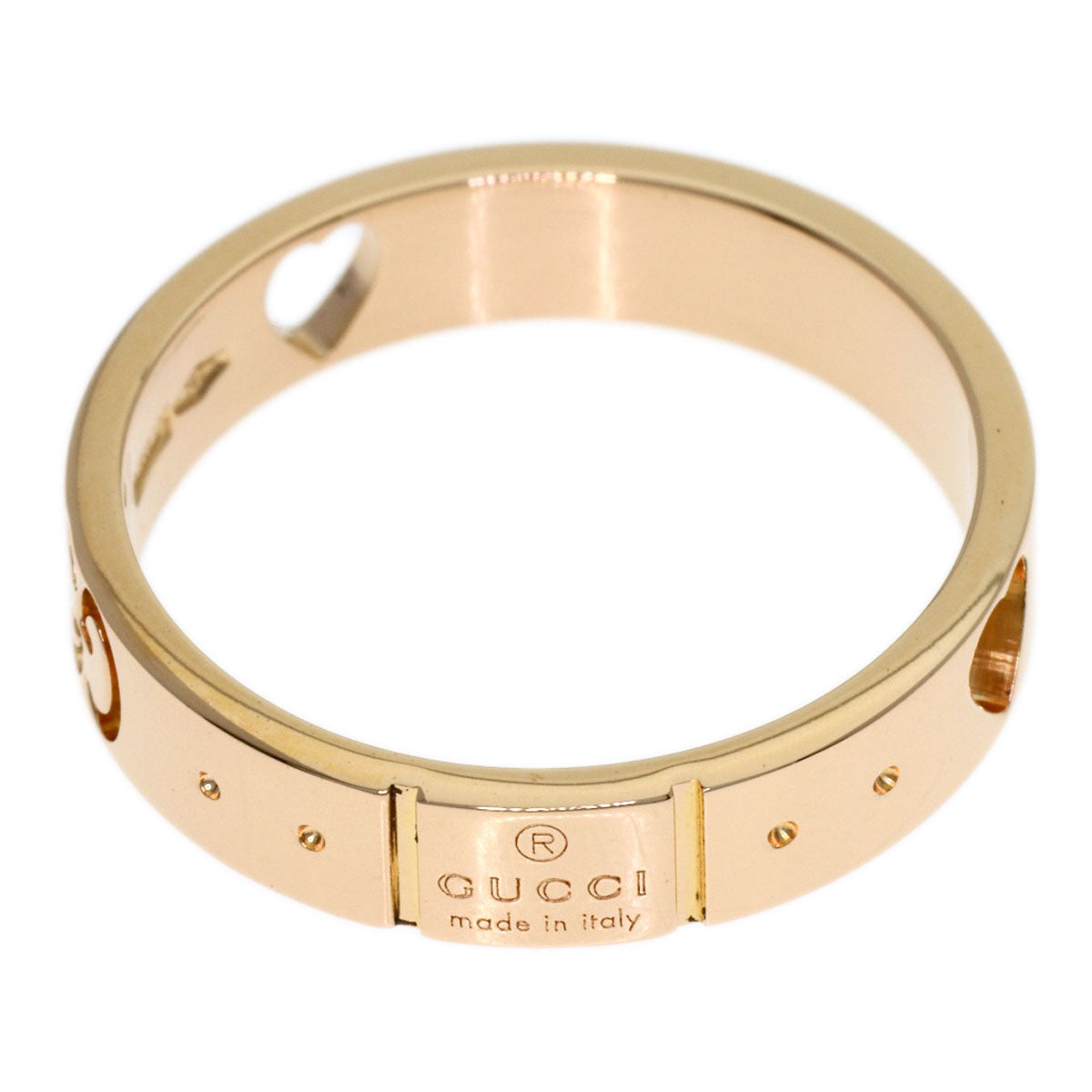 GUCCI Icon Amor #9 Ring K18 Pink Gold Ladies [Used]