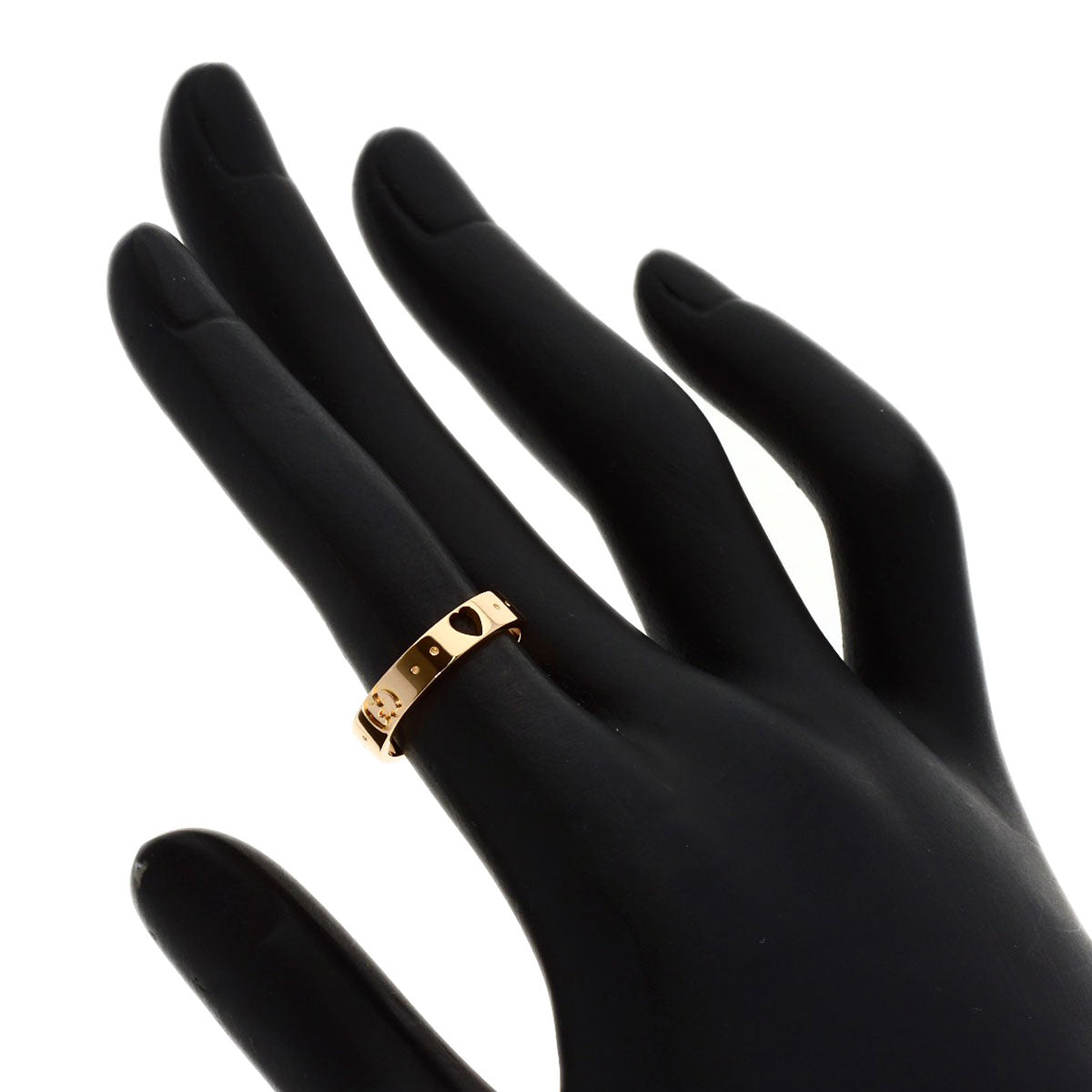 GUCCI Icon Amor #9 Ring K18 Pink Gold Ladies [Used]