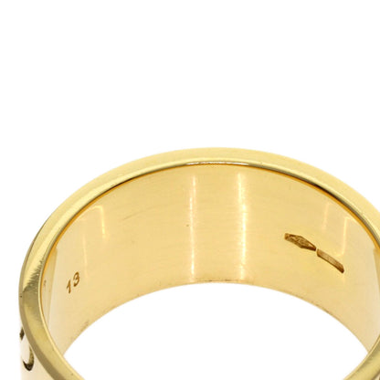 GUCCI Icon Print #13 Ring K18 Yellow Gold Ladies [Used]