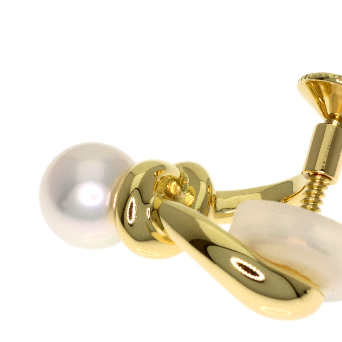 MIKIMOTO Pearl Pearl Earring K18 Yellow Gold Ladies [Used]