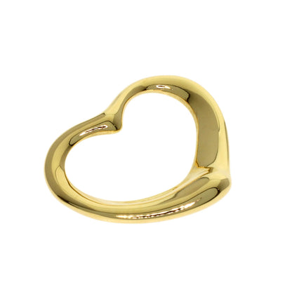TIFFANY&Co. Open heart Pendant top K18 Yellow Gold Ladies [Used]