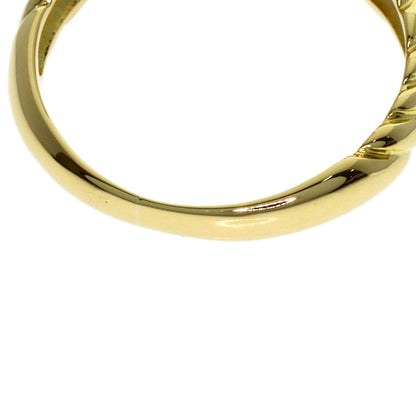 Dior Tulip Diamond Ring K18 Yellow Gold Ladies [Used]