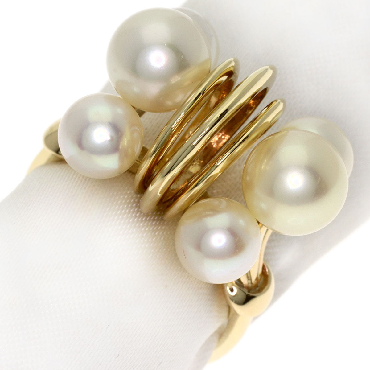 MIKIMOTO Pearl Pearl Ring K14 Yellow Gold Ladies [Used]