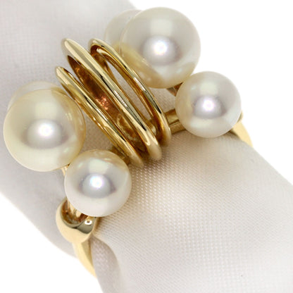 MIKIMOTO Pearl Pearl Ring K14 Yellow Gold Ladies [Used]