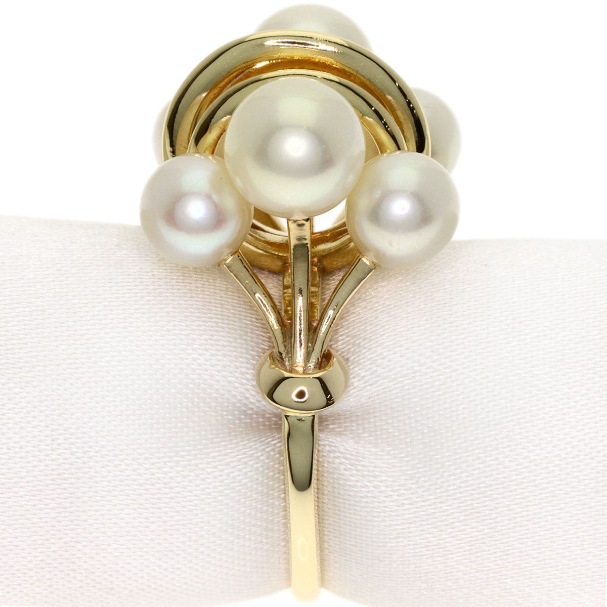 MIKIMOTO Pearl Pearl Ring K14 Yellow Gold Ladies [Used]