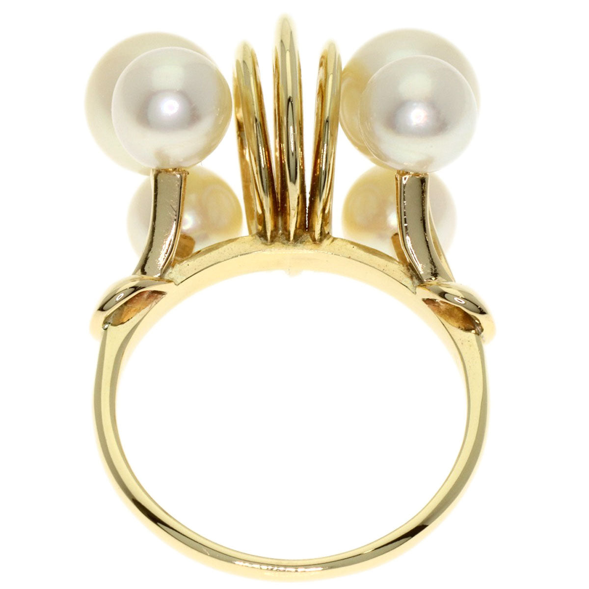 MIKIMOTO Pearl Pearl Ring K14 Yellow Gold Ladies [Used]