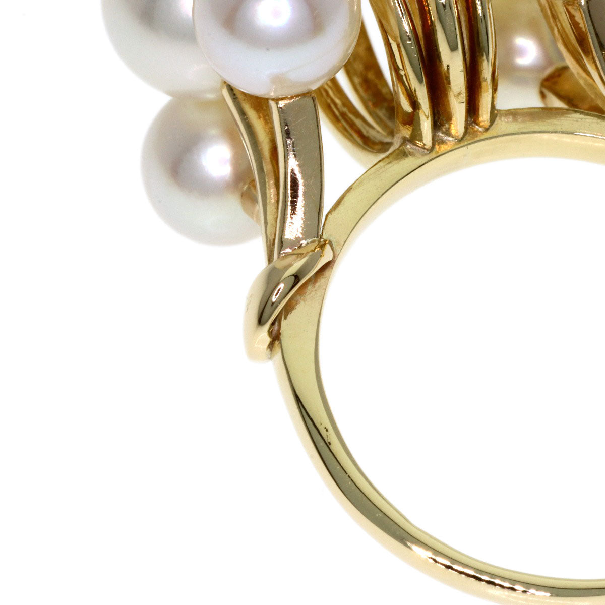 MIKIMOTO Pearl Pearl Ring K14 Yellow Gold Ladies [Used]