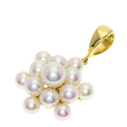 MIKIMOTO Pearl Pearl Pendant top K18 Yellow Gold Ladies [Used]