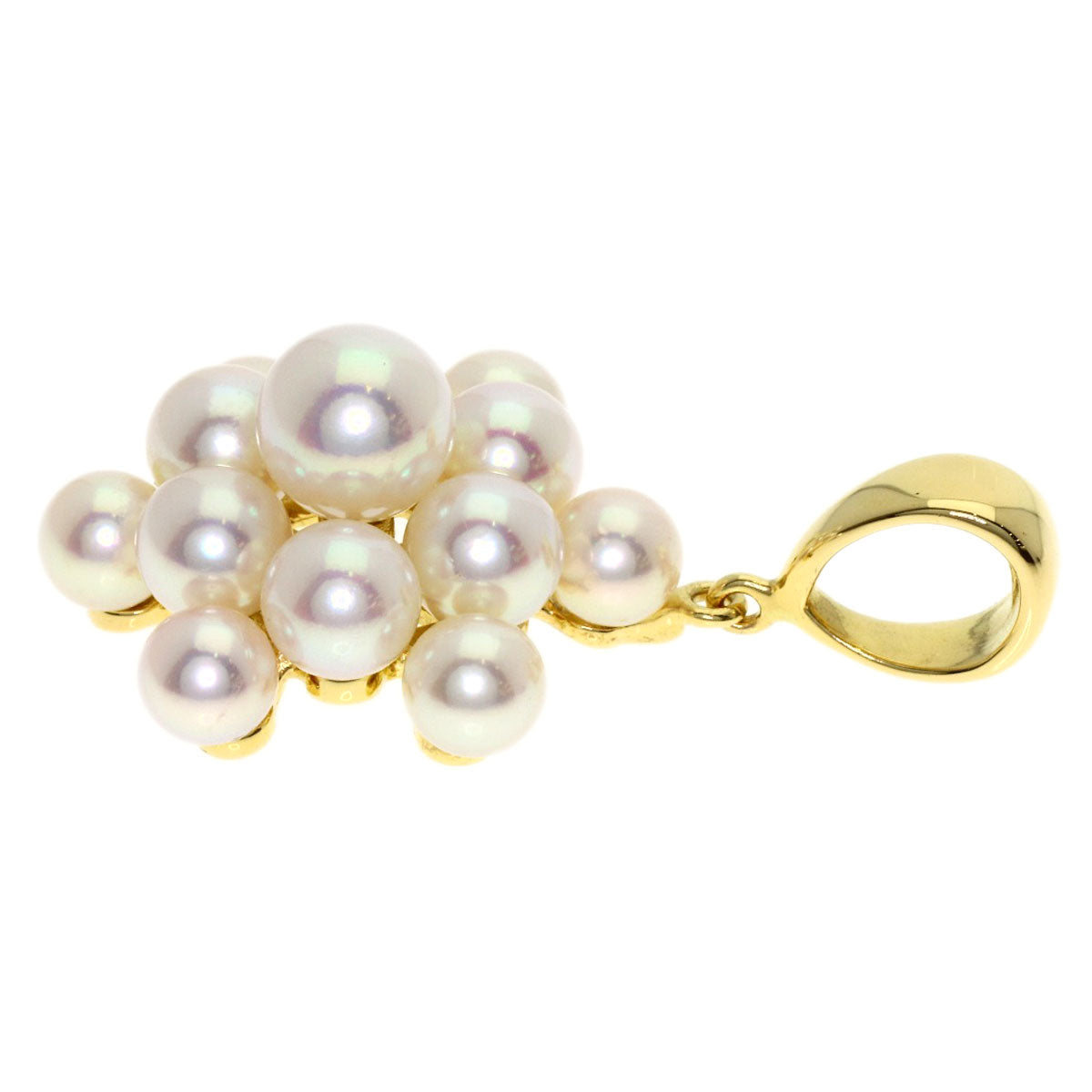MIKIMOTO Pearl Pearl Pendant top K18 Yellow Gold Ladies [Used]