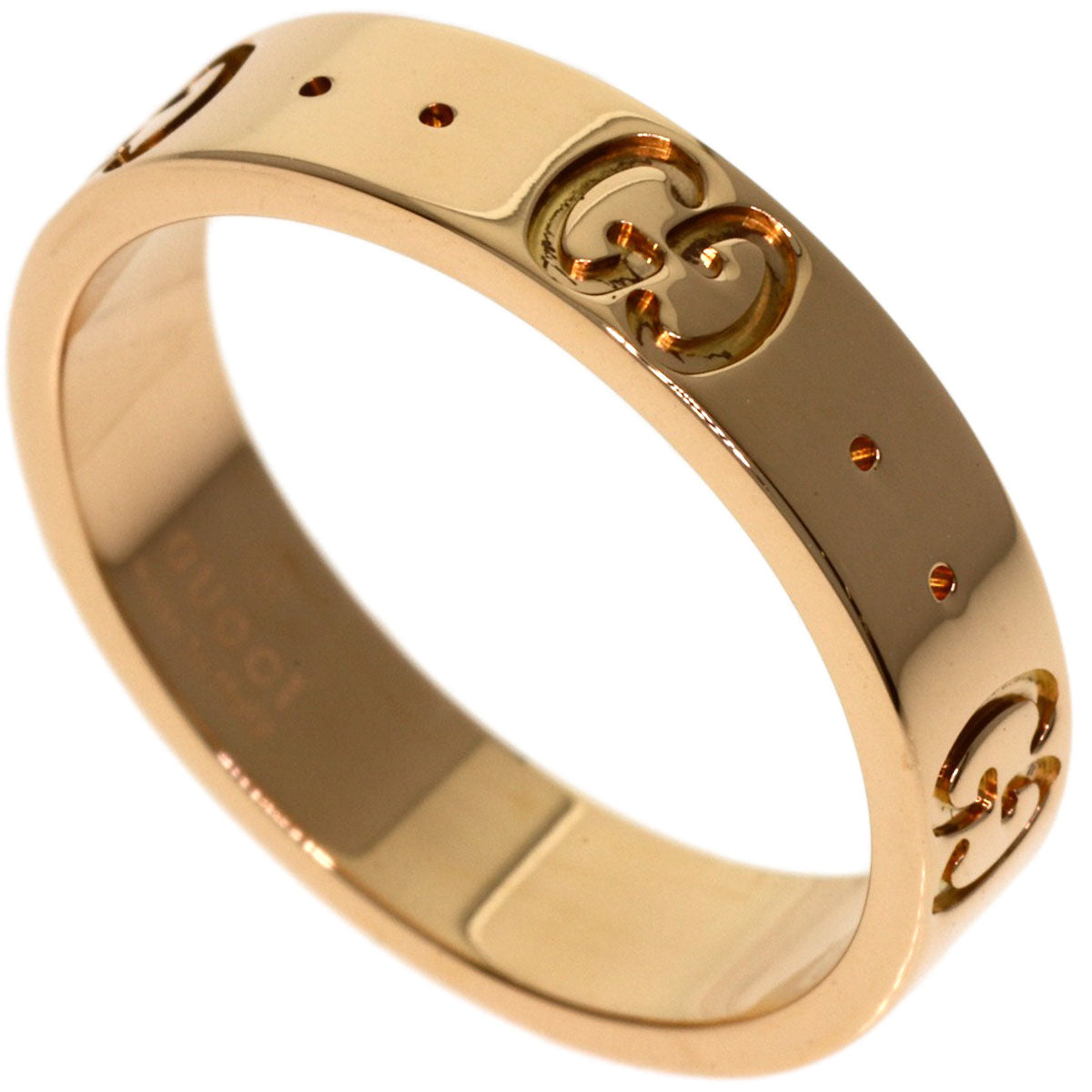 GUCCI Icon # 9 Ring K18 Pink Gold Ladies [Used]