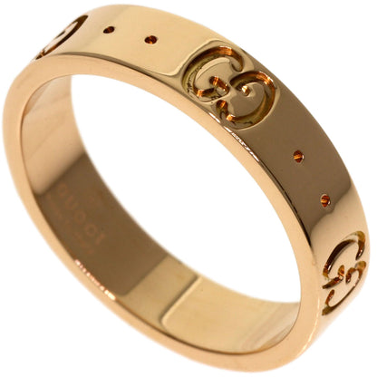 GUCCI Icon # 9 Ring K18 Pink Gold Ladies [Used]
