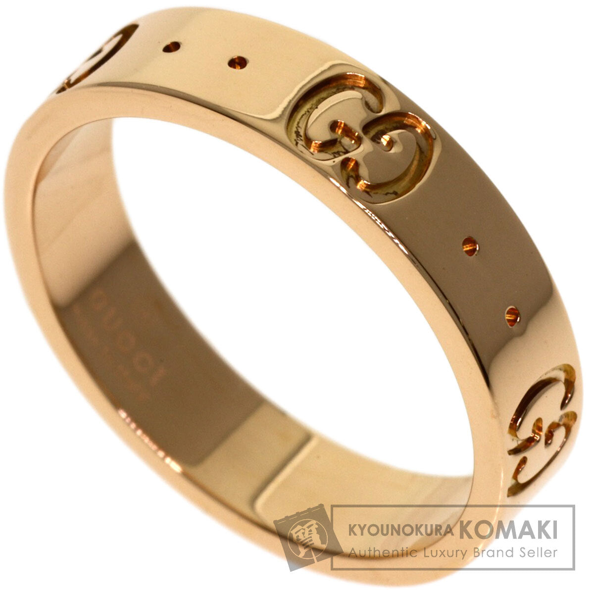 GUCCI Icon # 9 Ring K18 Pink Gold Ladies [Used]