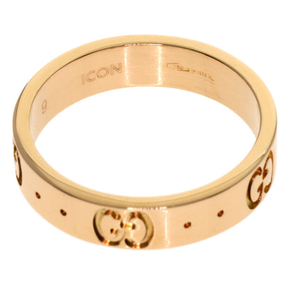 GUCCI Icon # 9 Ring K18 Pink Gold Ladies [Used]