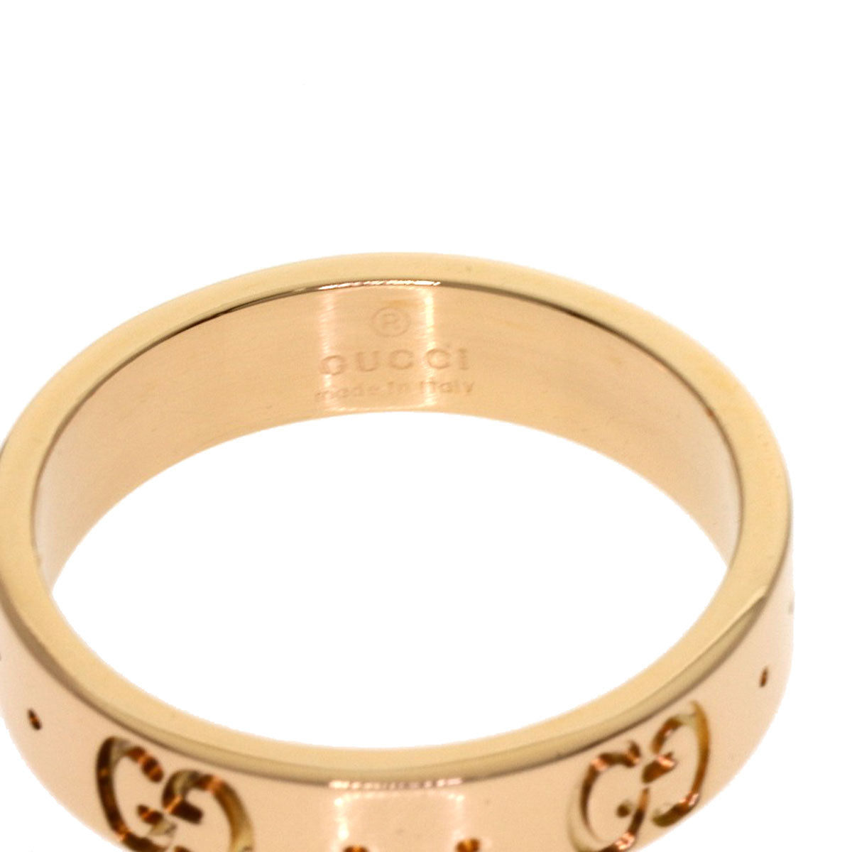 GUCCI Icon # 9 Ring K18 Pink Gold Ladies [Used]