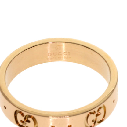 GUCCI Icon # 9 Ring K18 Pink Gold Ladies [Used]