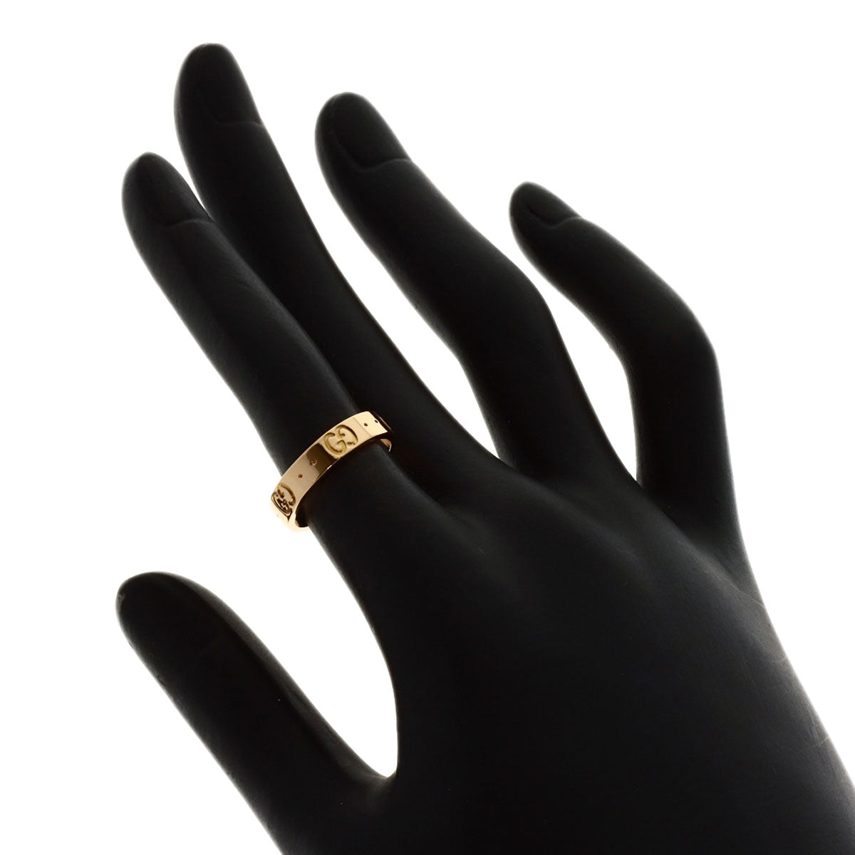 GUCCI Icon # 9 Ring K18 Pink Gold Ladies [Used]