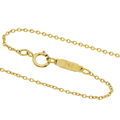 TIFFANY&Co. Heart with bow Necklace K18 Yellow Gold Ladies [Used]