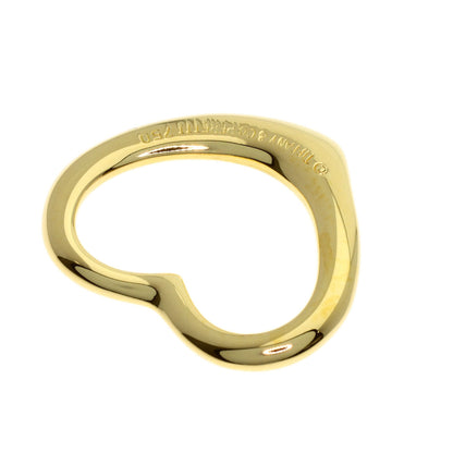 TIFFANY&Co. Open heart Pendant top K18 Yellow Gold Ladies [Used]