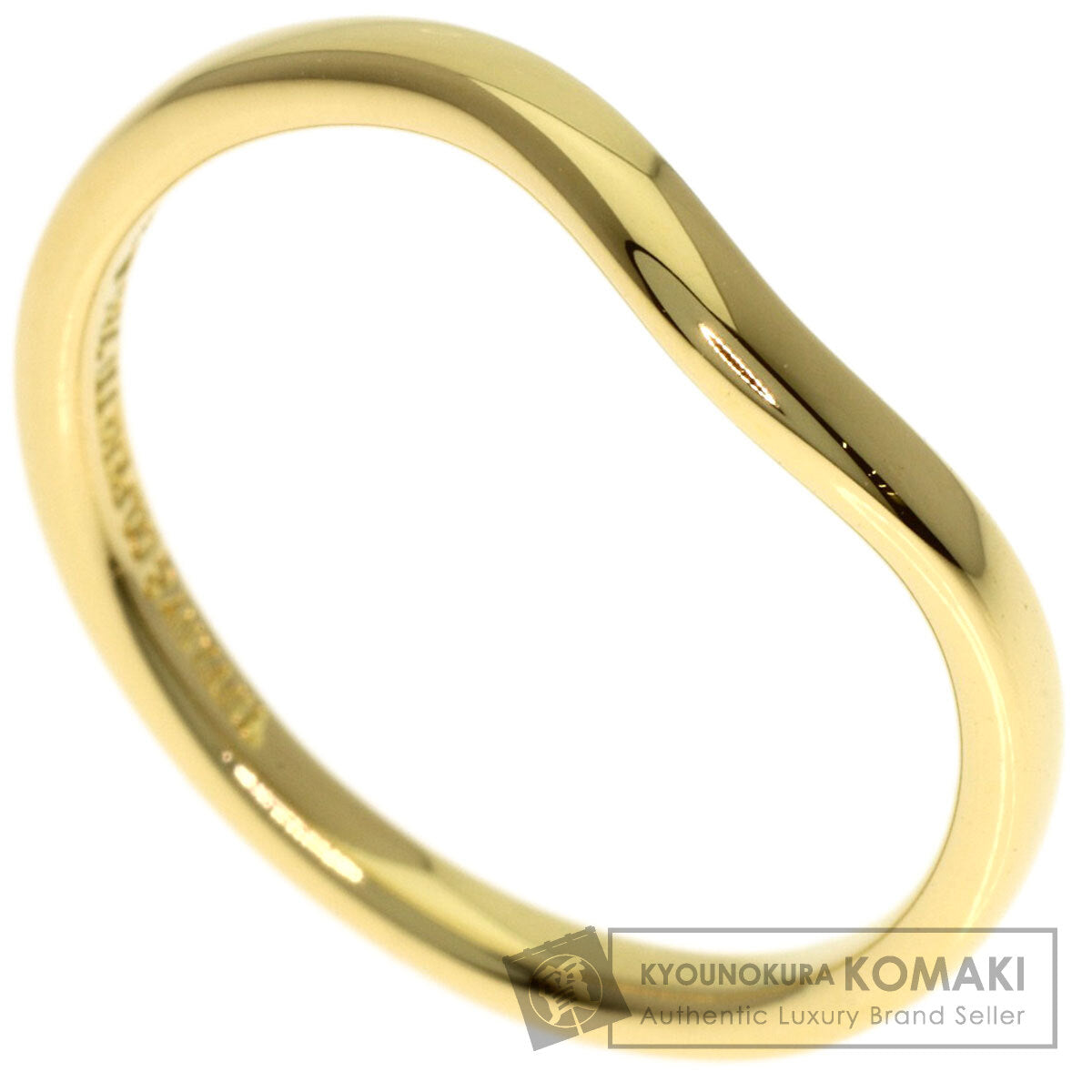 TIFFANY&Co. Curved band Ring K18 Yellow Gold Ladies [Used]