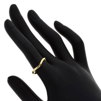TIFFANY&Co. Curved band Ring K18 Yellow Gold Ladies [Used]