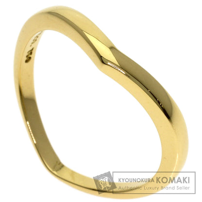 TIFFANY&Co. V band Ring K18 Yellow Gold Ladies [Used]