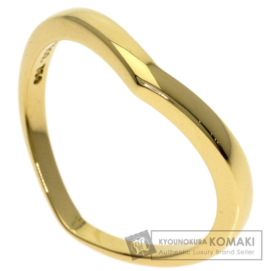 TIFFANY&Co. V band Ring K18 Yellow Gold Ladies [Used]