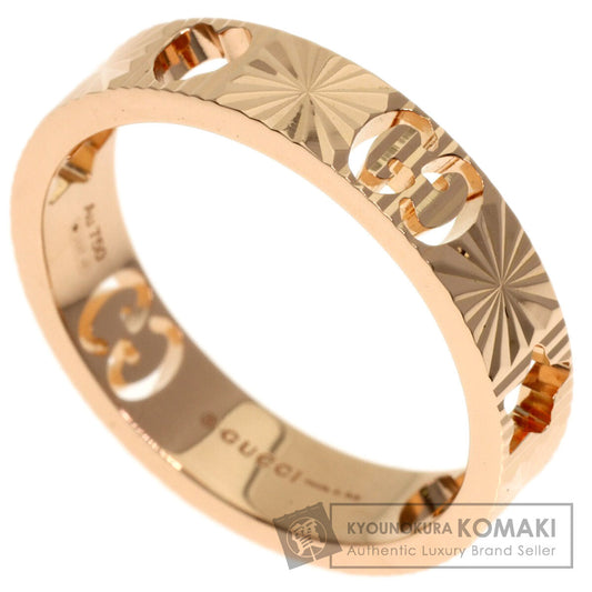 GUCCI Icon Heart & Star #9 Ring K18 Pink Gold Ladies [Used]