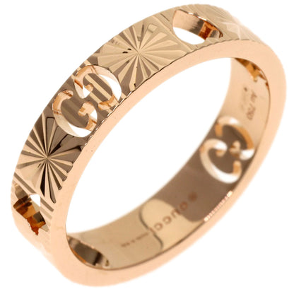 GUCCI Icon Heart & Star #9 Ring K18 Pink Gold Ladies [Used]