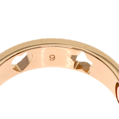 GUCCI Icon Heart & Star #9 Ring K18 Pink Gold Ladies [Used]