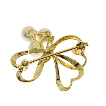 MIKIMOTO Pearl Pearl Brooch K18 Yellow Gold Ladies [Used]