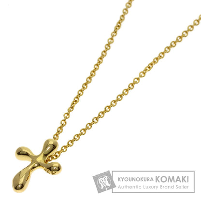 TIFFANY&Co. cross Necklace K18 Yellow Gold Ladies [Used]