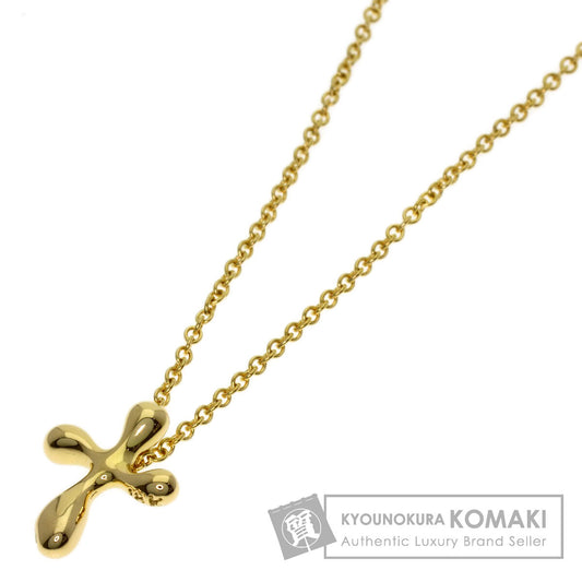 TIFFANY&Co. cross Necklace K18 Yellow Gold Ladies [Used]