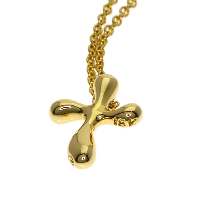 TIFFANY&Co. cross Necklace K18 Yellow Gold Ladies [Used]