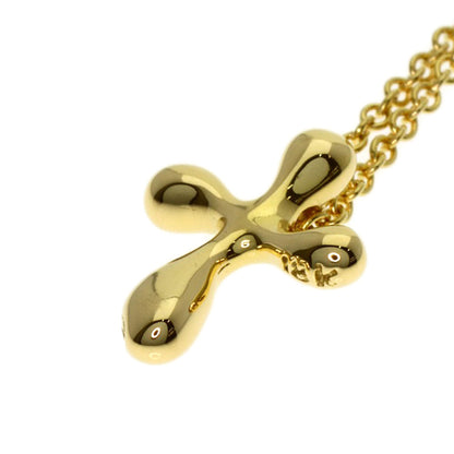 TIFFANY&Co. cross Necklace K18 Yellow Gold Ladies [Used]