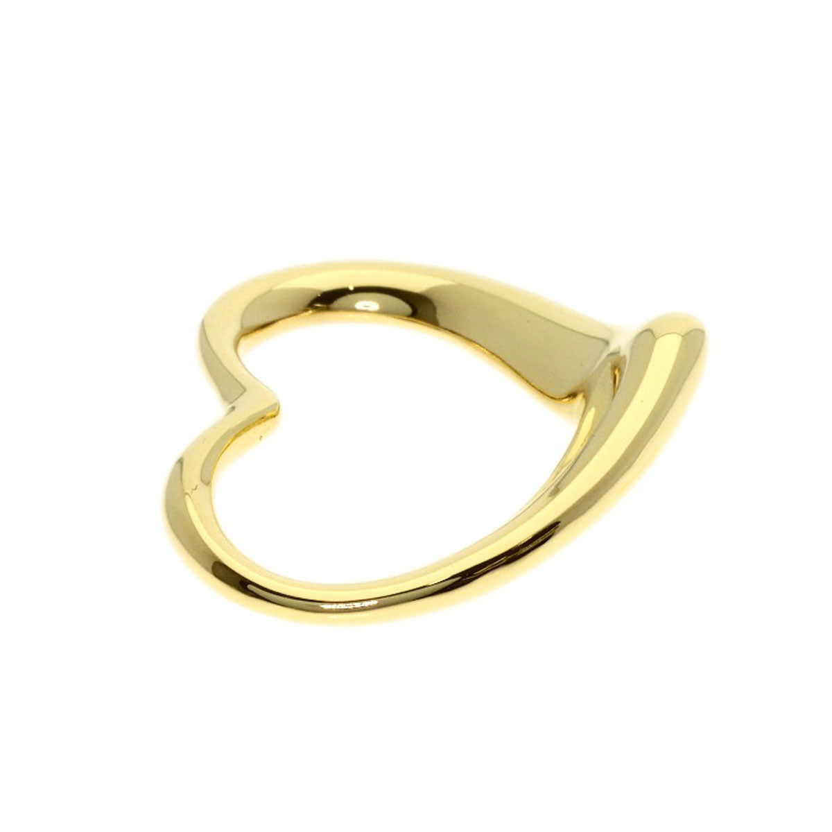 TIFFANY&Co. Open heart Pendant top K18 Yellow Gold Ladies [Used]