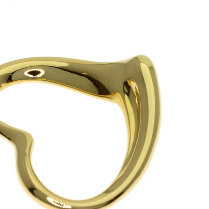 TIFFANY&Co. Open heart Pendant top K18 Yellow Gold Ladies [Used]