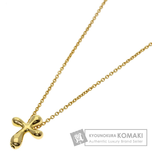 TIFFANY&Co. cross Necklace K18 Yellow Gold Ladies [Used]