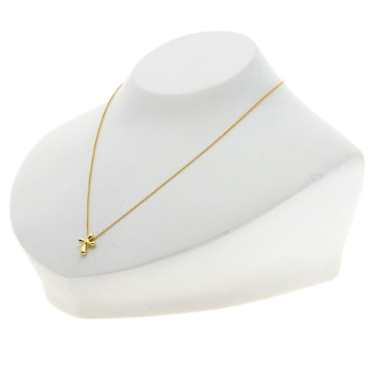 TIFFANY&Co. cross Necklace K18 Yellow Gold Ladies [Used]