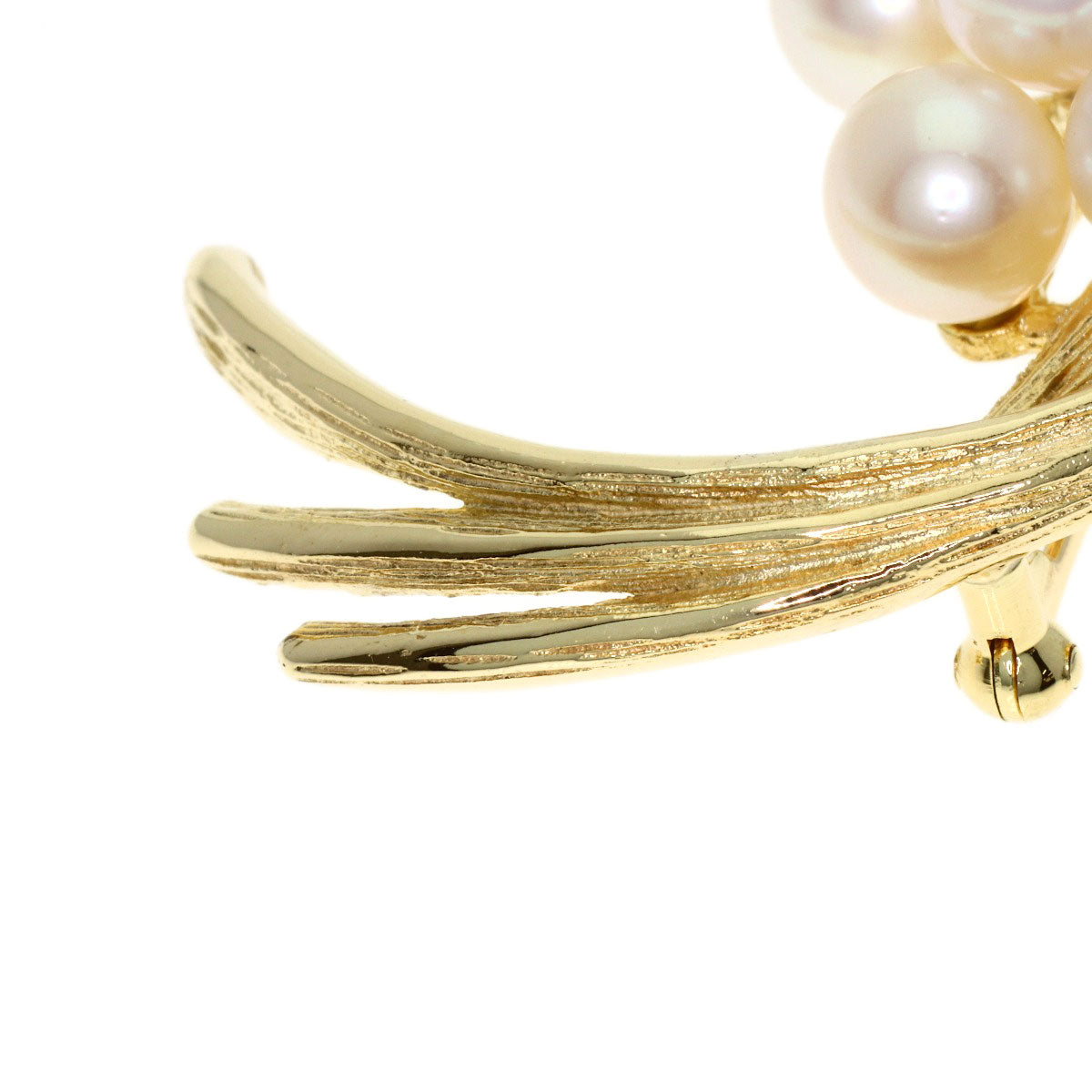 MIKIMOTO Pearl Pearl Brooch K14 Yellow Gold Ladies [Used]