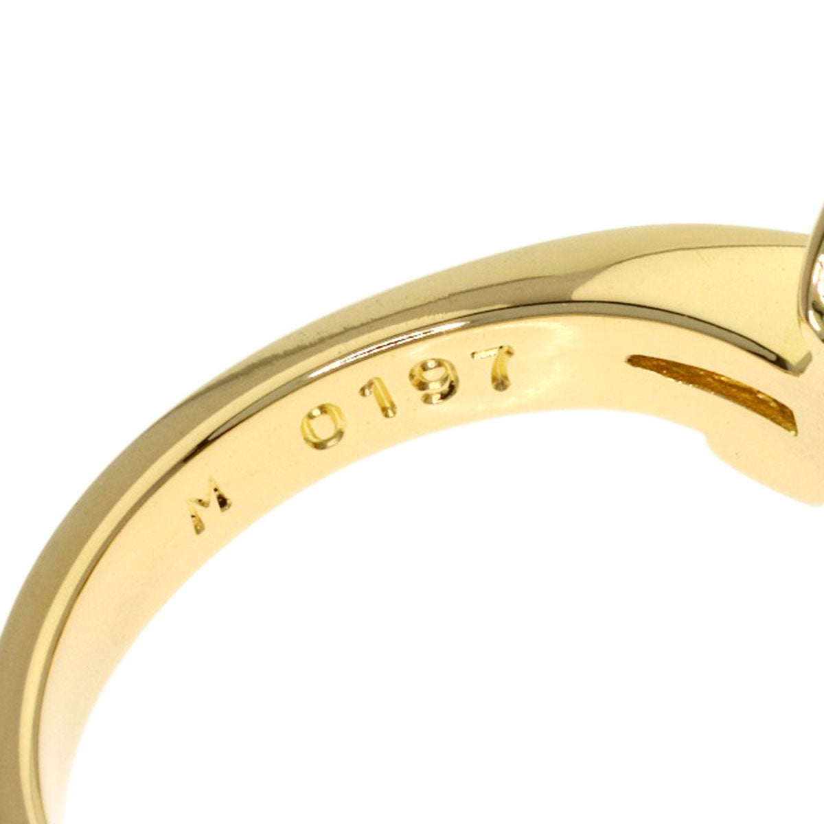 POLA Diamond Ring K18 Yellow Gold Ladies [Used]