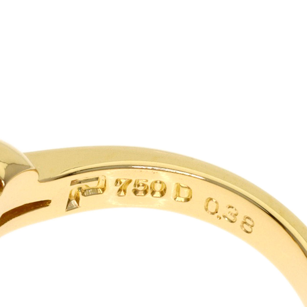 POLA Diamond Ring K18 Yellow Gold Ladies [Used]